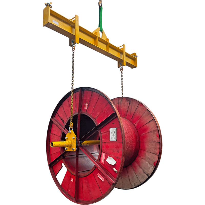 Crane Drum Cable Dispenser Dispensing Cable Rolls from Crane Crane